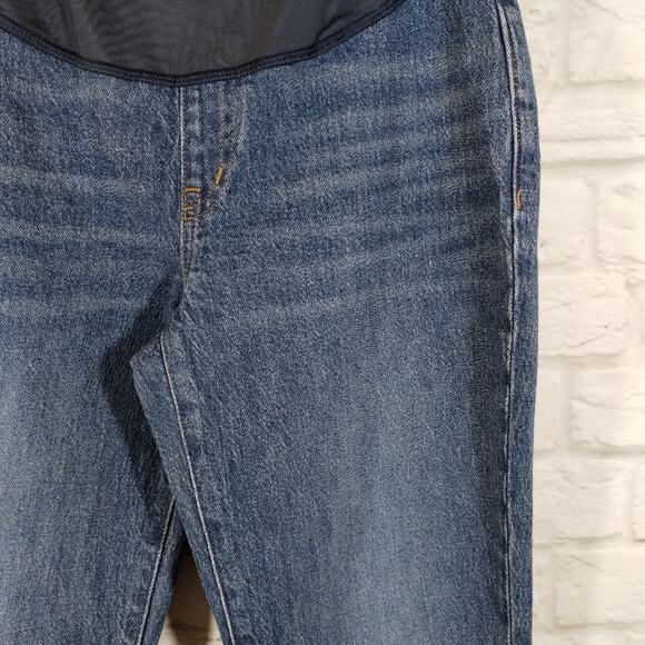 AA Madewell Maternity Over-the-Belly Perfect Vintage Jean in Decatur Wash NWT 28 - Picture 6 of 13